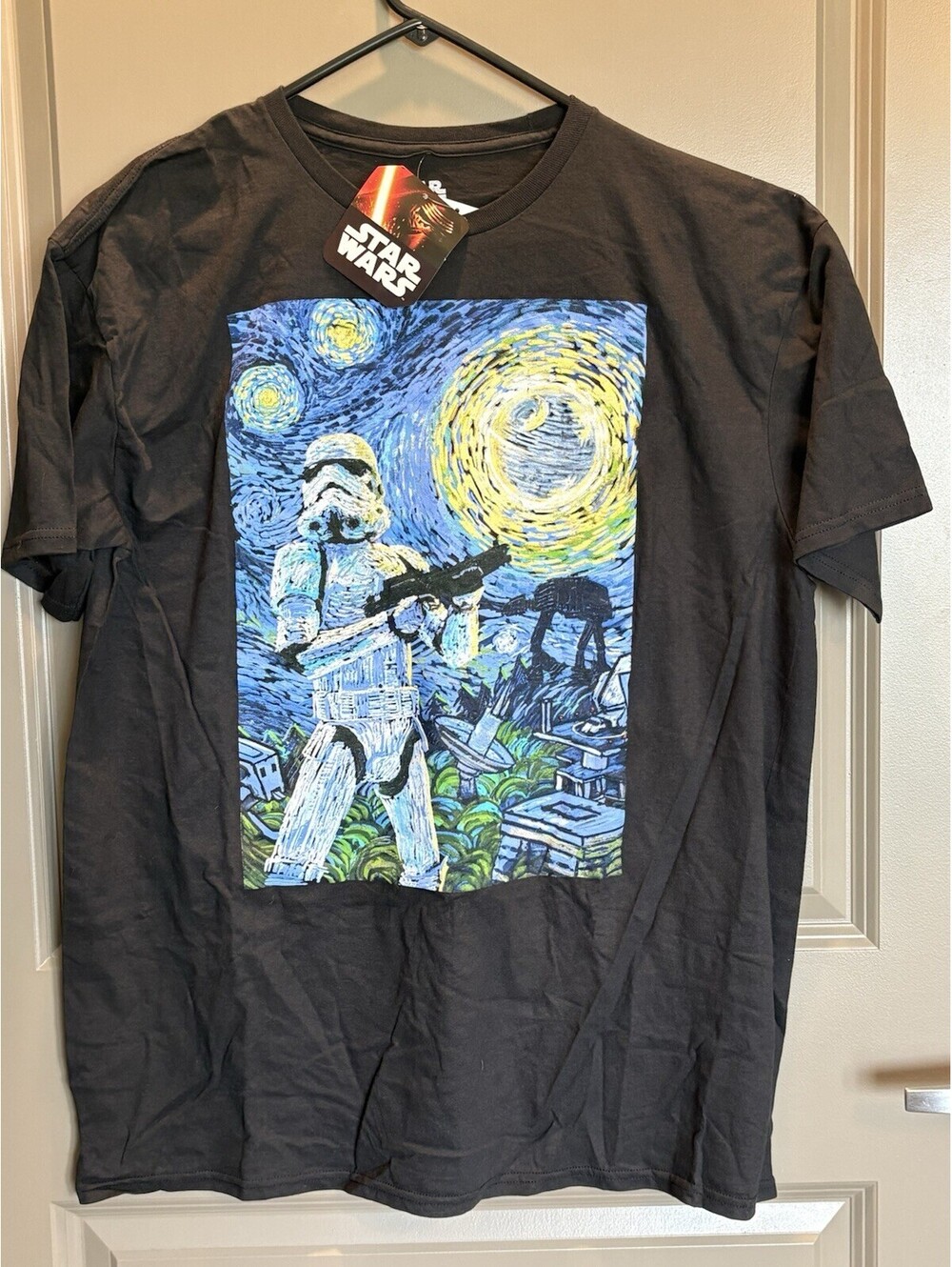 Men’s Stormtrooper Starry night T-Shirt, XL